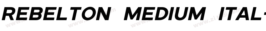 Rebelton medium ital字体转换